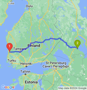 Маршрут из Pori в Петрозаводск