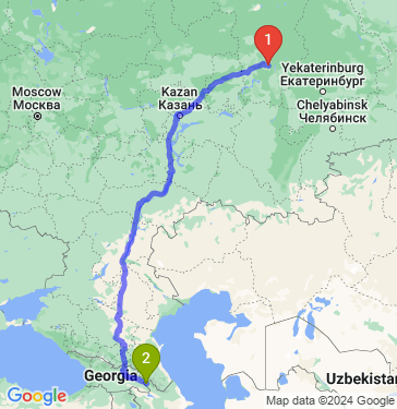 Маршрут из Перми в Белоканы