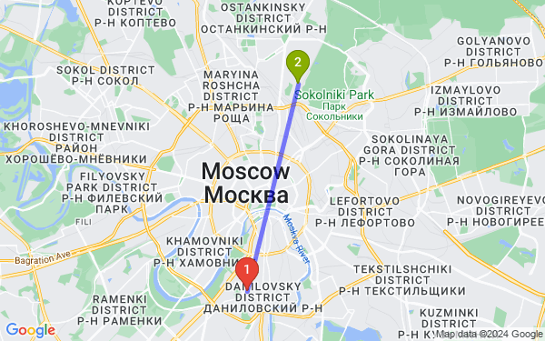 Маршрут по Москве