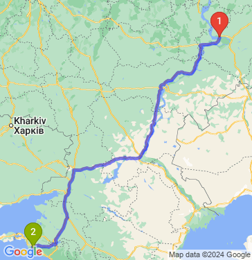 Маршрут из Тольятти в Гайдука