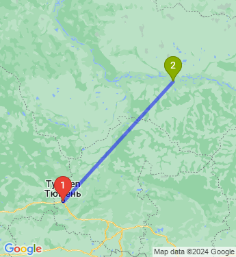Маршрут из Тюмени в Нефтеюганск