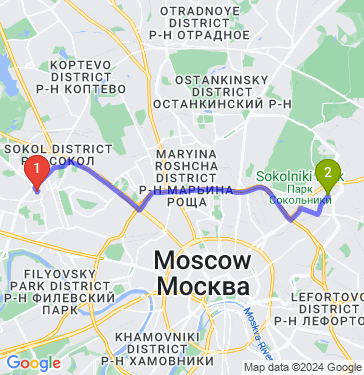 Маршрут по Москве