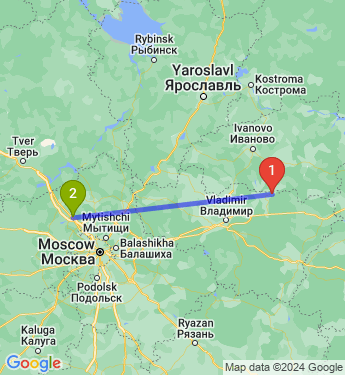 Маршрут из Новой в Солнечногорск