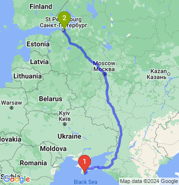 Маршрут из Ялты в ул. Потапова