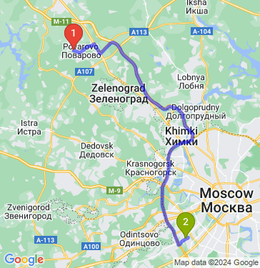 Маршрут из Новоалексеевского в Москву