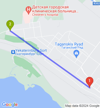 Маршрут по Екатеринбургу