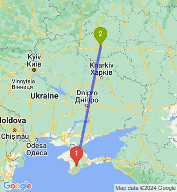 Маршрут из Симферополя в Курск