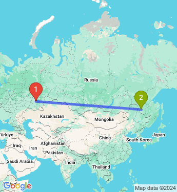 Маршрут из Уфы в Свободного