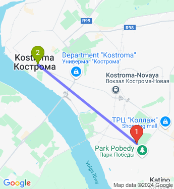 Маршрут по Костроме