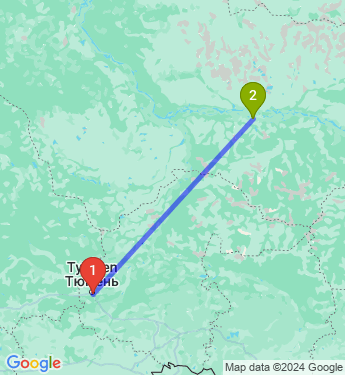 Маршрут из Тюмени в Нефтеюганск