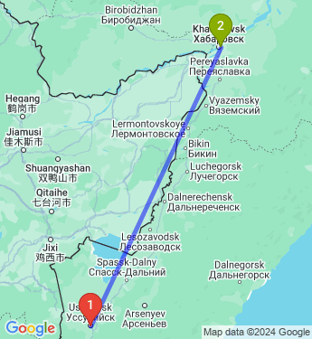 Маршрут из Уссурийска в Хабаровск