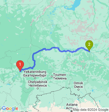 Маршрут из Перми в Нижневартовск