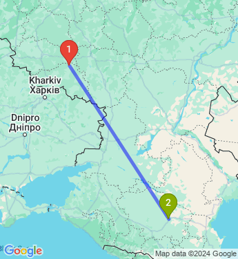 Маршрут из Старого Оскола в Буденновск