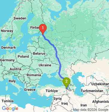 Маршрут из Санкт-Петербурга в Армавира