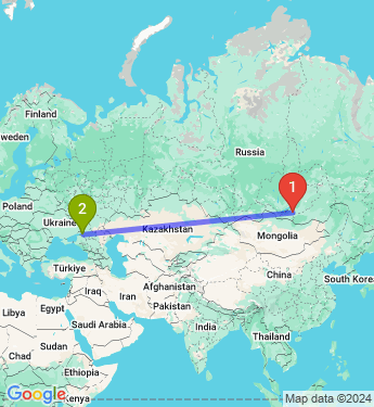 Маршрут из Улан-Удэ в Ростов-на-Дону