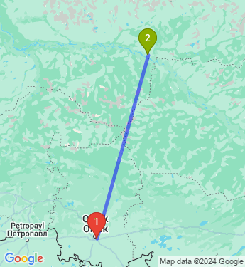 Маршрут из Омска в Нижневартовск