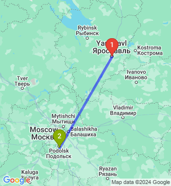 Маршрут из Ярославля в Подольск