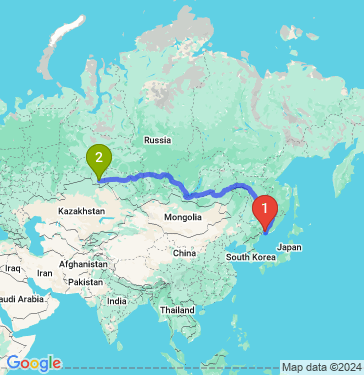Маршрут из Владивостока в Омск