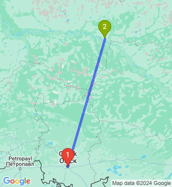 Маршрут из Омска в Нижневартовск