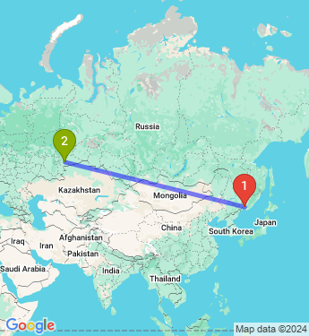 Маршрут из Уссурийска в Челябинск