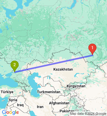 Маршрут из Барнаула в Ростов-на-Дону