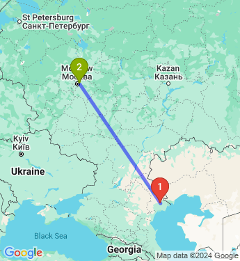 Маршрут из Астрахани в Реутов