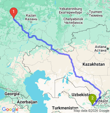 Маршрут из Нижнего Новгорода в Самарканда