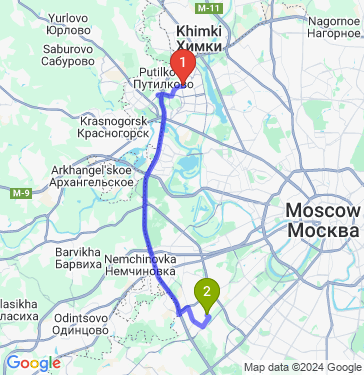 Маршрут по Москве