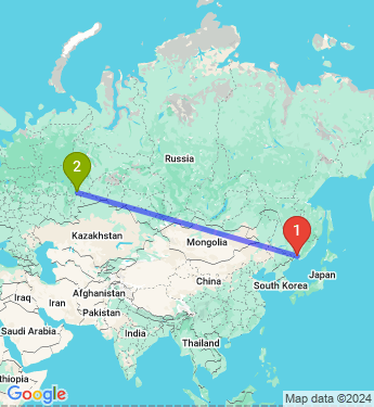 Маршрут из Уссурийска в Екатеринбург