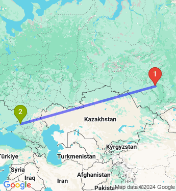 Маршрут из Кемерова в Ростов-на-Дону