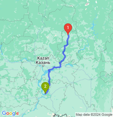 Маршрут из Глазова в Тольятти