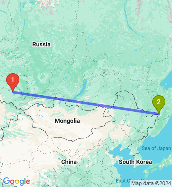 Маршрут из Барнаула в Хабаровск