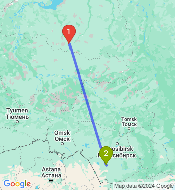 Маршрут из Муравленка в Завьялово