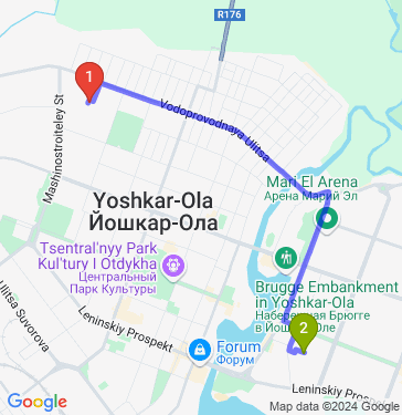 Маршрут по Йошкар-Оле