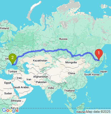 Маршрут из Хабаровска в Феодосию