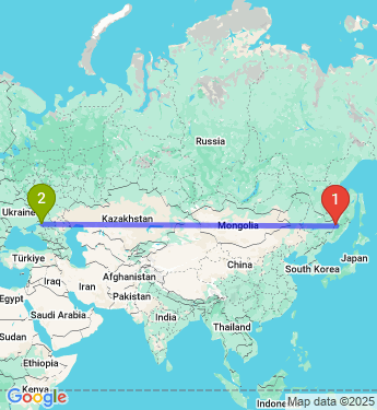 Маршрут из Бикина в Ростов-на-Дону