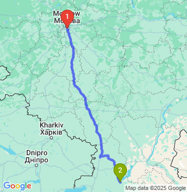 Маршрут из Москвы в Волгодонск