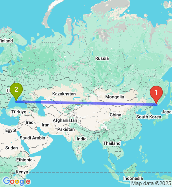 Маршрут из Владивостока в Севастополь