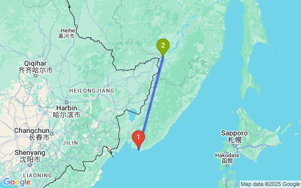 Маршрут из Находки в Хабаровск