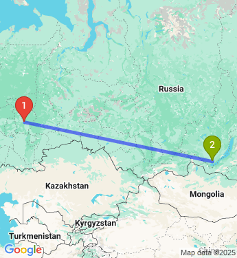 Маршрут из Перми в Иркутск