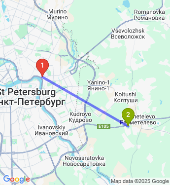 Маршрут по Санкт-Петербургу