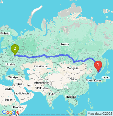 Маршрут из Уссурийска в Москву