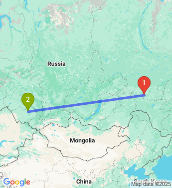 Маршрут из Нерюнгри в Барнаул