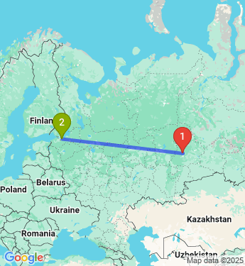 Маршрут из Верхней Салды в Новую Пустошь