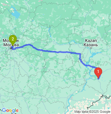 Маршрут из Самары в Королев