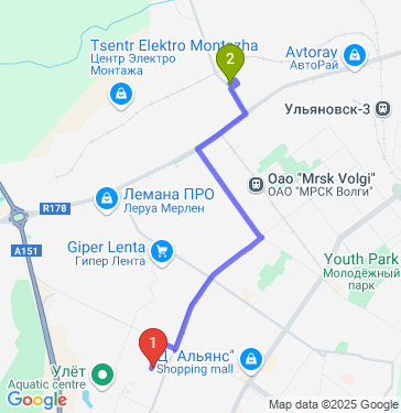 Маршрут по Ульяновску