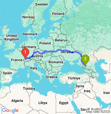 Маршрут из Берна в Черкесска