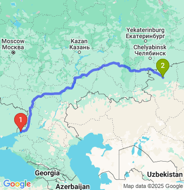 Маршрут из Таганрога в Костаная