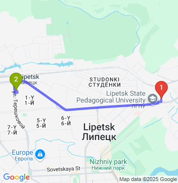 Маршрут по Липецку