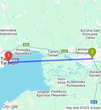 Маршрут из Таганрога в Ростов-на-Дону